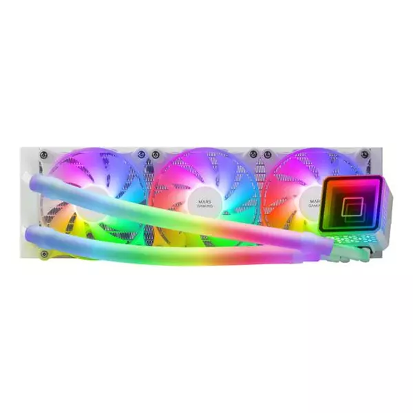 &divide; Sistema de refrigeracion liquida mars gaming ml-ultra360 white 3x12cm iluminacion argb (adressable)