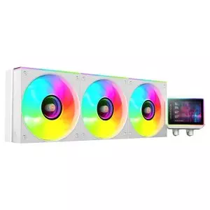 &divide; Sistema de refrigeracion liquida mars gaming mlvisionii360w blanco 3x120mm argb tpd 600w pantalla