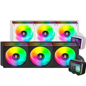 &divide; Sistema de refrigeracion liquida mars gaming mlvisionii360 negro 3x120mm argb tpd 600w pantalla lcd