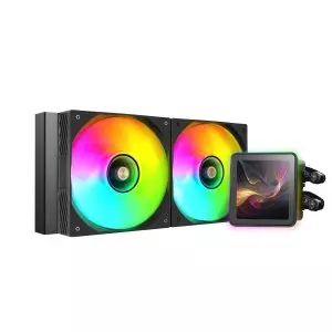 &divide; Sistema de refrigeracion liquida mars gaming mlvisionpro240 negro 2x120mm argb tpd 500w lcd