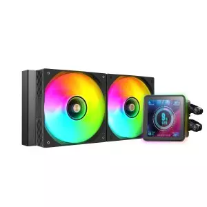 &divide; Sistema de refrigeracion liquida mars gaming mlvisionpro240 negro 2x120mm argb tpd 500w lcd