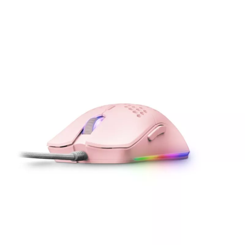 &divide; Mouse mars gaming rgb mmax diseo hive pink 12400dpi pixart 3327pro switch huano superficie perforad