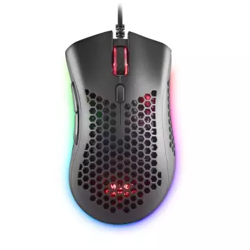 &divide; Mouse mars gaming rgb mmex dise?o hive black 50-32000 dpi pixart 3389pro switch superficie perforada