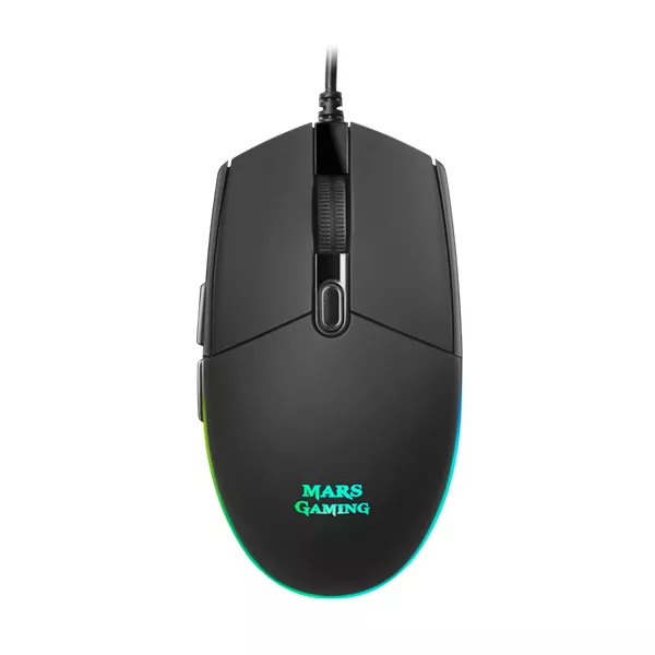 &divide; Mouse mars gaming rgb mmg black 3200dpi 6 botones iluminacion flow switches huano