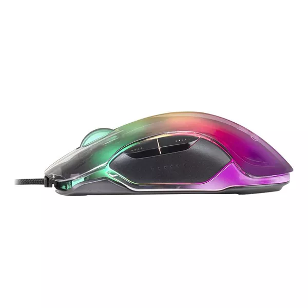 &divide; Mouse mars gaming rgb mmglow black 12800dpi iluminacion total chroma-glow con cuerpo acabado en espe