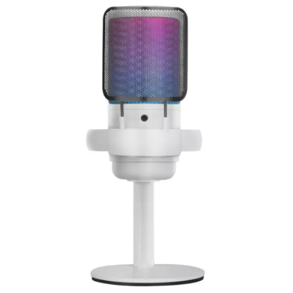 &divide; Micr?fono de estudio profesional mars gaming mmicsew blanco adc 196khz 24 bits usb-a/usb-c iluminaci