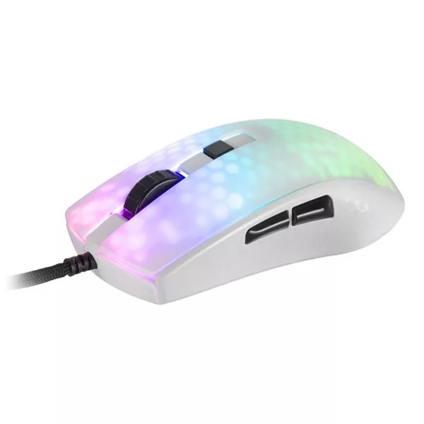 &divide; Mouse mars gaming rgb mmr translucido white 12800dpi ultra ligero 58g iluminacion rgb switches mecan