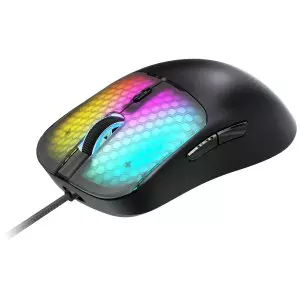 &divide; Mouse mars gaming mm-viper ultraligero 56g cableado usb 6 botones 12800 dpi rgb negro
