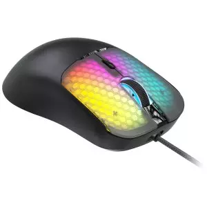 &divide; Mouse mars gaming mm-viper ultraligero 56g cableado usb 6 botones 12800 dpi rgb negro