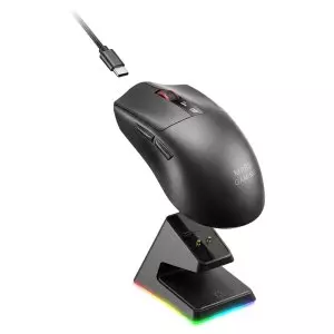 &divide; Mouse mars gaming wireless y bluetooth mmw-elite tri-mode 2.4ghz bt 5.4 6 botones 20000 dpi negro