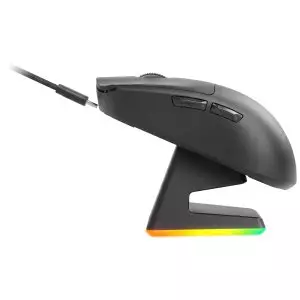 &divide; Mouse mars gaming wireless y bluetooth mmw-elite tri-mode 2.4ghz bt 5.4 6 botones 20000 dpi negro