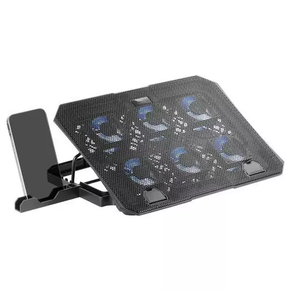 &divide; Base de refrigeracion para portatiles maras gaming mnbc23 6 ventiladores led azul stand de 6 posicio