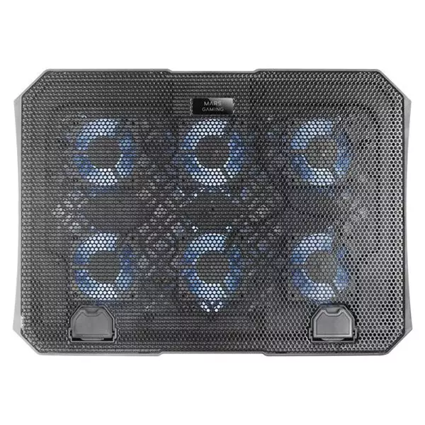 &divide; Base de refrigeracion para portatiles maras gaming mnbc23 6 ventiladores led azul stand de 6 posicio