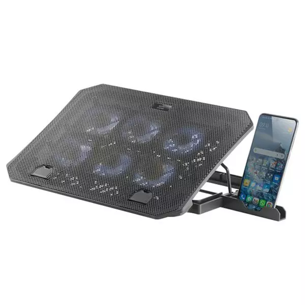 &divide; Base de refrigeracion para portatiles maras gaming mnbc23 6 ventiladores led azul stand de 6 posicio