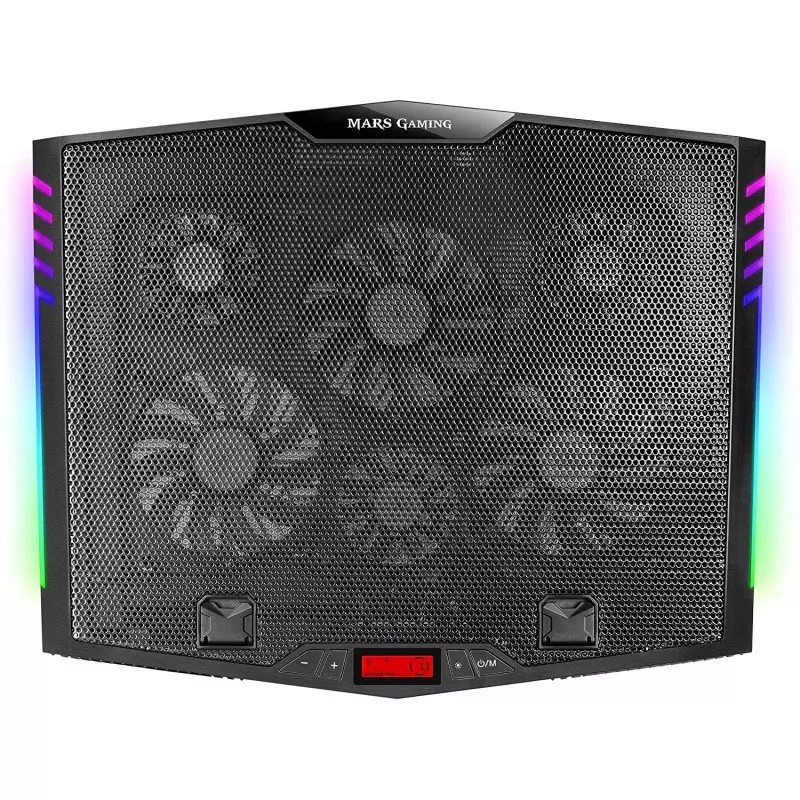 &divide; Base de refrigeracion para portatiles mars gaming mnbc5 con soporte adicional de movil/tablet para p