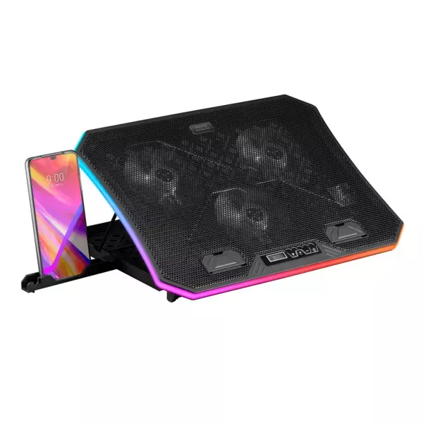 &divide; Base de refrigeracion para portatiles mars gaming mnbc6 con soporte adicional de movil/tablet para p