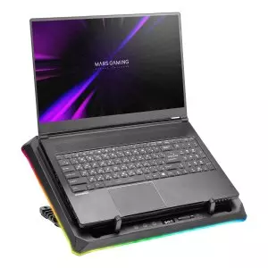 &divide; Base de refrigeracion para portatiles mars gaming mnbcultra con soporte de movil rgb hub usb hasta 1