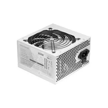 &divide; Fuente de alimentacion mars gaming mpiii 650w, eficiencia 85% pfc activo vent 12x12 14db white