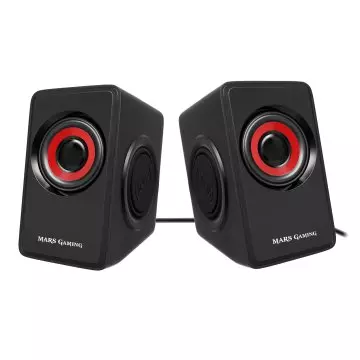 &divide; Altavoces 2.0 mars gaming ms1 10w rms vibro-subwoofer color negro y rojo
