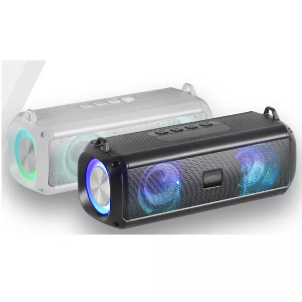 &divide; Altavoz bluetooth portable mars gaming msb-xt negro aux/microsd/usb/fm 20w potencia rgb flow bateria