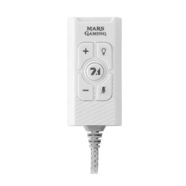 &divide; Tarjeta de sonido usb 7.1 mars gaming msc2 white sonido profesional conexion jack 3.5mm y puerto usb