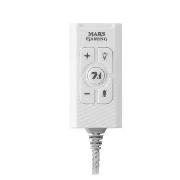 &divide; Tarjeta de sonido usb 7.1 mars gaming msc2 white sonido profesional conexion jack 3.5mm y puerto usb