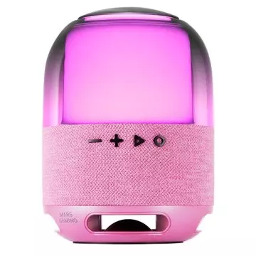&divide; Altavoz bluetooth portable mars gaming msflowp rosa 15w deepbass bt microsd rgb 360 bat 6h