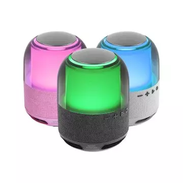 &divide; Altavoz bluetooth portable mars gaming msflowp rosa 15w deepbass bt microsd rgb 360 bat 6h