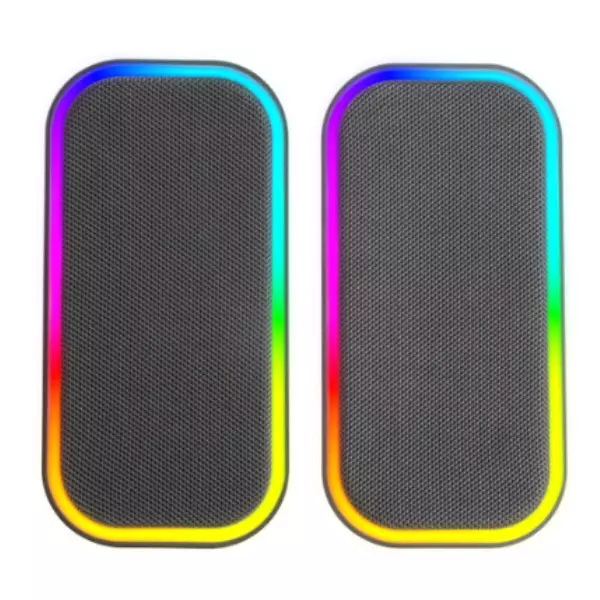 &divide; Altavoces 2.0 bluetooth mars gaming msom negro 20w dsp iluminacion rgb aux -in control volumen