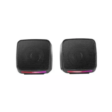 &divide; Altavoces 2.0 mars gaming mspro negro 10w usb + jack control de volumen rgb