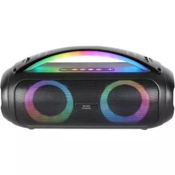 &divide; Altavoz bluetooth portable mars gaming mspulsew negro 50w ultrabass rgb bat. 8h bt usb aux fm