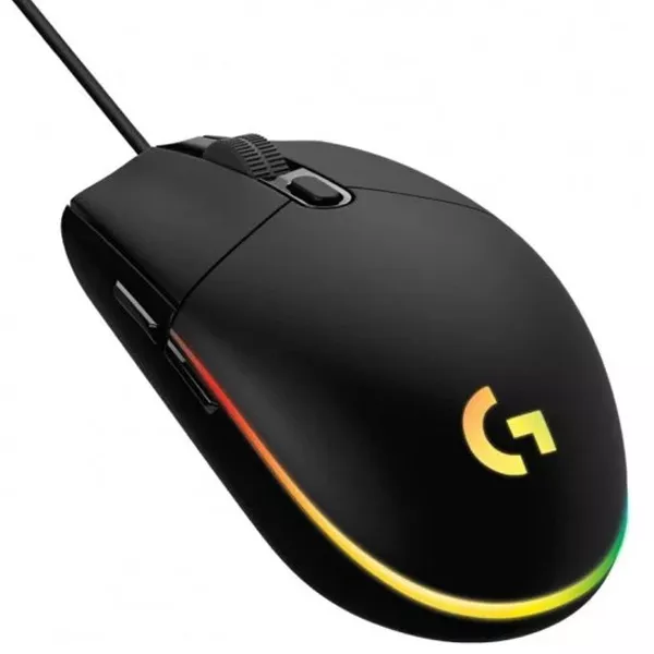 &divide; Mouse logitech g203 lightsync rgb 8000dpi 6 botones color negro
