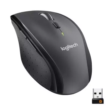 &divide; Mouse logitech wireless m705 marathon unifying 1000 dpi 5 botones ccolor negro