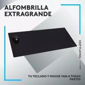 &divide; Alfombrilla logitech g840 textura optimizada superficie tela goma antideslizante 900x400x3mm negro