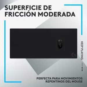 &divide; Alfombrilla logitech g840 textura optimizada superficie tela goma antideslizante 900x400x3mm negro