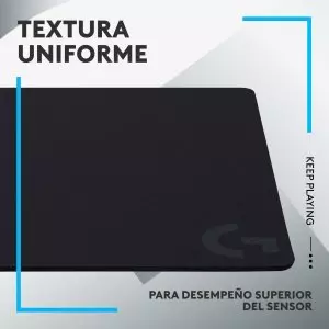 &divide; Alfombrilla logitech g440 superficie rigida polietileno goma antideslizante 340x280mm negro