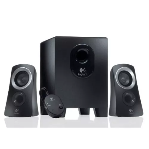 &divide; Altavoces 2.1 logitech z313 25w subwofer 15w jack 3.5mm control de volumen toma auriculares