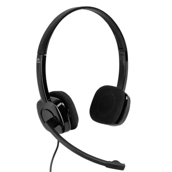 &divide; Headset logitech stereo h151 microfono control de volumen jack 3.5" p/n:981-000589