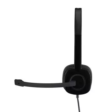&divide; Headset logitech stereo h151 microfono control de volumen jack 3.5" p/n:981-000589