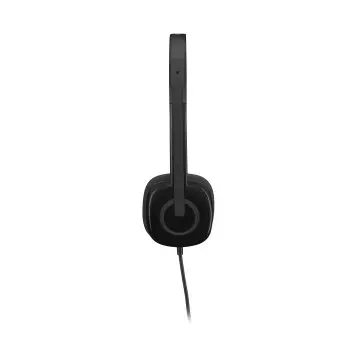 &divide; Headset logitech stereo h151 microfono control de volumen jack 3.5" p/n:981-000589