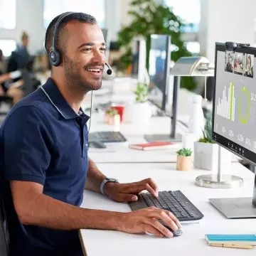 &divide; Headset logitech stereo h111 p/n:981-000593
