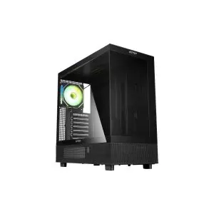 &divide; Caja atx abysm danube sava h400 black 2x3.5" 1x2.5" usb-c gpu max 410mm