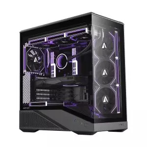 &divide; Caja atx abysm arian frame a400 black 1x3.5" 1x2.5" usb-c gpu max 420mm