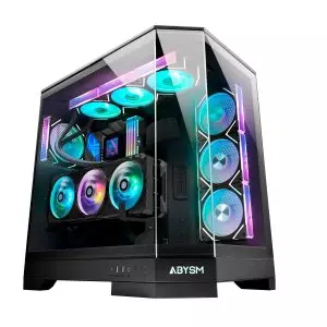 &divide; Caja e-atx danube sava h600 10x2.5? usb-c gpu max 470mm color negro