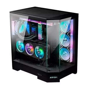 &divide; Caja e-atx danube sava h600 10x2.5? usb-c gpu max 470mm color negro