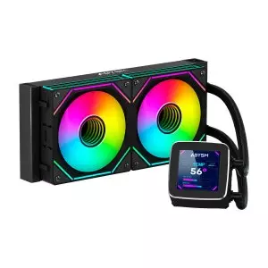 &divide; Sistema de refrigeracion liquida abysm ab324011 oceanic lcd 240 negro argb dual fan