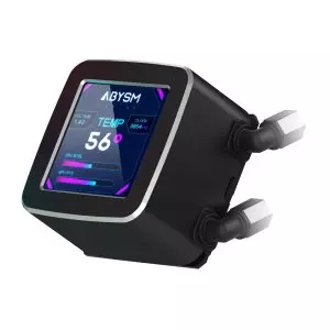 &divide; Sistema de refrigeracion liquida abysm ab324011 oceanic lcd 240 negro argb dual fan