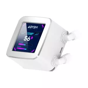 &divide; Sistema de refrigeracion liquida abysm ab324012 oceanic lcd 240 blanco argb dual fan