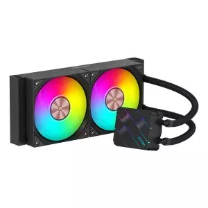 &divide; Sistema de refrigeracion liquida abysm ab324013 oceanic tide 240 negro argb dual fan intel amd