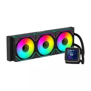 &divide; Sistema de refrigeracion liquida abysm oceanic lcd 360 negro argb triple fan ab336011
